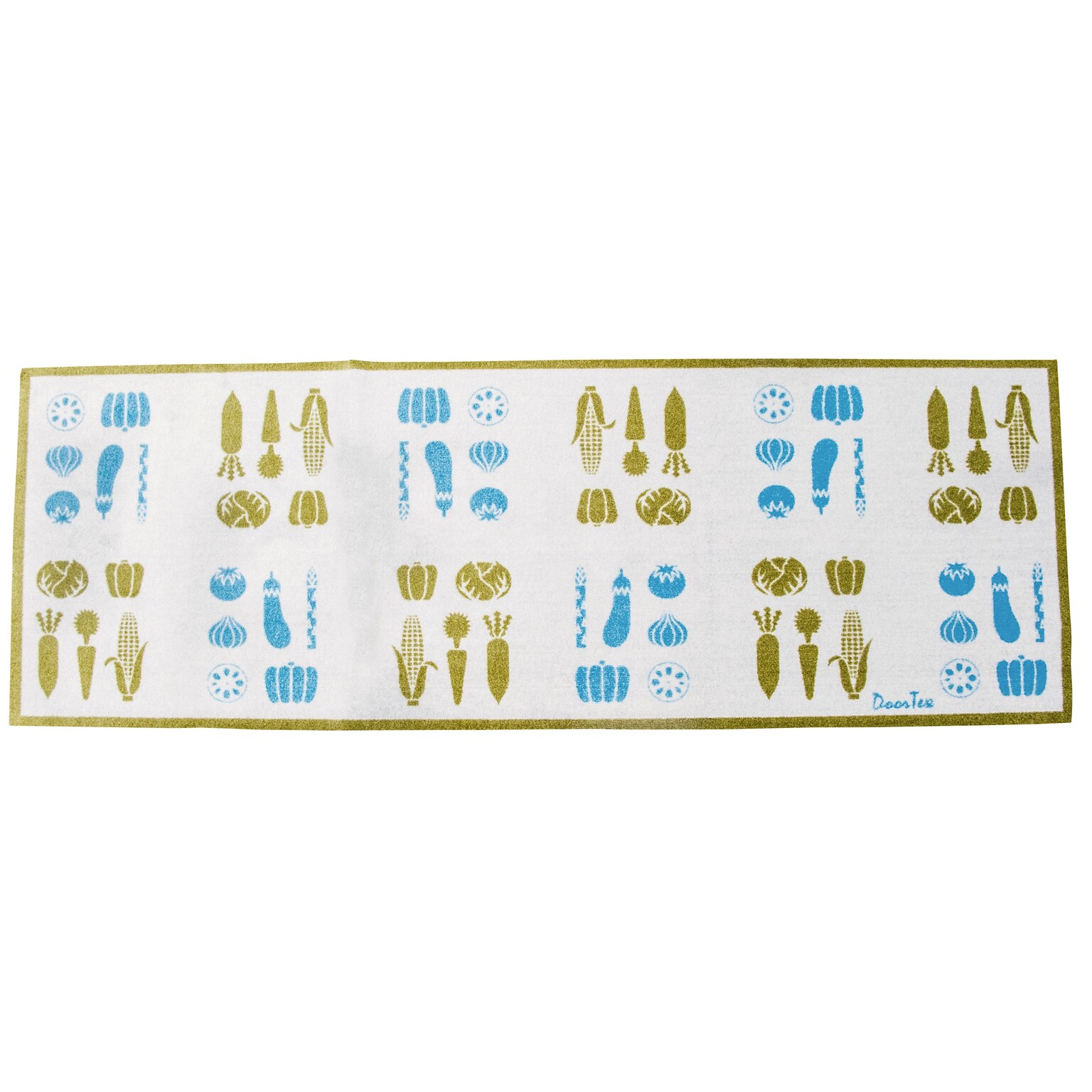 Floortex Doortex Long Kitchen Runner, 55 x 20, Vegetable Design (FR4KR2055VL)