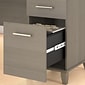 Bush Furniture Somerset 60"W Office Desk with Lateral File Cabinet and 5 Shelf Bookcase, Ash Gray (SET013AG)