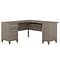Bush Furniture Somerset 60W L Shaped Desk, Ash Gray (WC81630K)