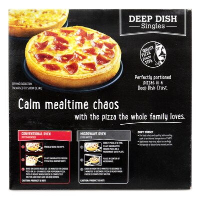 Red Baron Deep Dish Pizza Singles, Variety Pack, 12/Pack (74924)