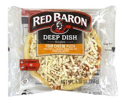 Red Baron Deep Dish Pizza Singles, Variety Pack, 12/Pack (74924)