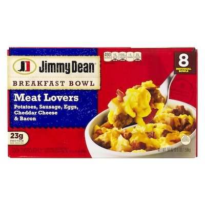 Jimmy Dean Meat Lovers Breakfast Bowl, 3.5 lbs, 8/Pack (70616)