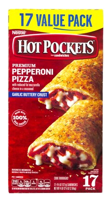 Hot Pockets Pepperoni Pizza, 4.5 oz., 17/Pack (903-00033)