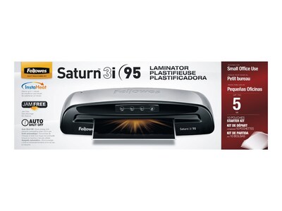 Fellowes Saturn 3i 95 Thermal & Cold Laminator, 9.5" Width, Silver/Black (5735801)