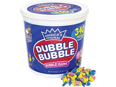 Dubble Bubble Bubble Gum, Original, 340/Pack (220-00023)