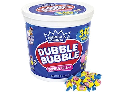 Dubble Bubble Bubble Gum, Original, 340/Pack (220-00023)