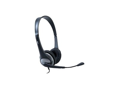 Cyber Acoustics AC Computer Headset, Over-the-Head, Black (AC-204)