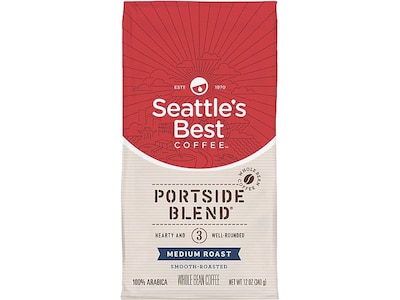 Seattles Best Coffee Portside Blend Whole Bean Coffee, Medium Roast (11008570)