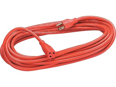 Fellowes Heavy Duty 25 Indoor/Outdoor Extension Cord, 1-Outlet, Orange (99597)