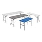 ICEBERG IndestrucTable TOO 1200 Series Folding Table, 48" x 24", Platinum (65203)