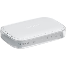 Netgear SOHO 5-Port Gigabit Ethernet Unmanaged Switch, White (GS605NA)