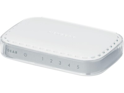 Netgear SOHO 5-Port Gigabit Ethernet Unmanaged Switch, White (GS605NA)