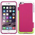 Insten Rubber Cover Case For Apple iPhone 6 Plus - Hot Pink/Green