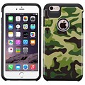 Insten Camouflage Hard Dual Layer Rubber Silicone Cover Case For Apple iPhone 6 Plus/6s Plus - Green/Black
