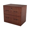 Z-Line Designs 2-Drawer Lateral File Cabinet, Locking, Letter/Legal, Cherry, 29W (ZL2261-2CLU)