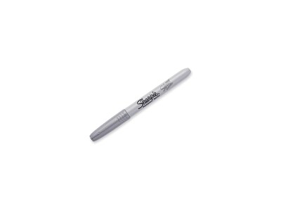 Sharpie Permanent Marker, Fine Tip, Metallic Silver, 36/Pack (9597)