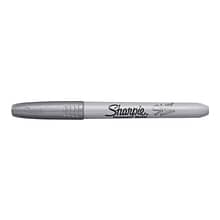 Sharpie Permanent Marker, Fine Tip, Metallic Silver, 36/Pack (9597)