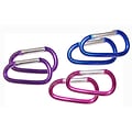Inkology 2.25W Carabiner Clips, Assorted Colors, 6/Set (147-8)