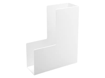 Poppin 12.25H x 3.75W x 9.75D Plastic Magazine File, White, Each (101281)