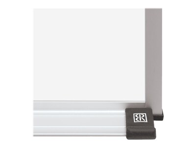 Balt Porcelain Dry-Erase Whiteboard, Anodized Aluminum Frame, 12' x 4' (202AM)