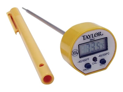 Taylor Instant Read Metal Thermometer, Yellow (9842)