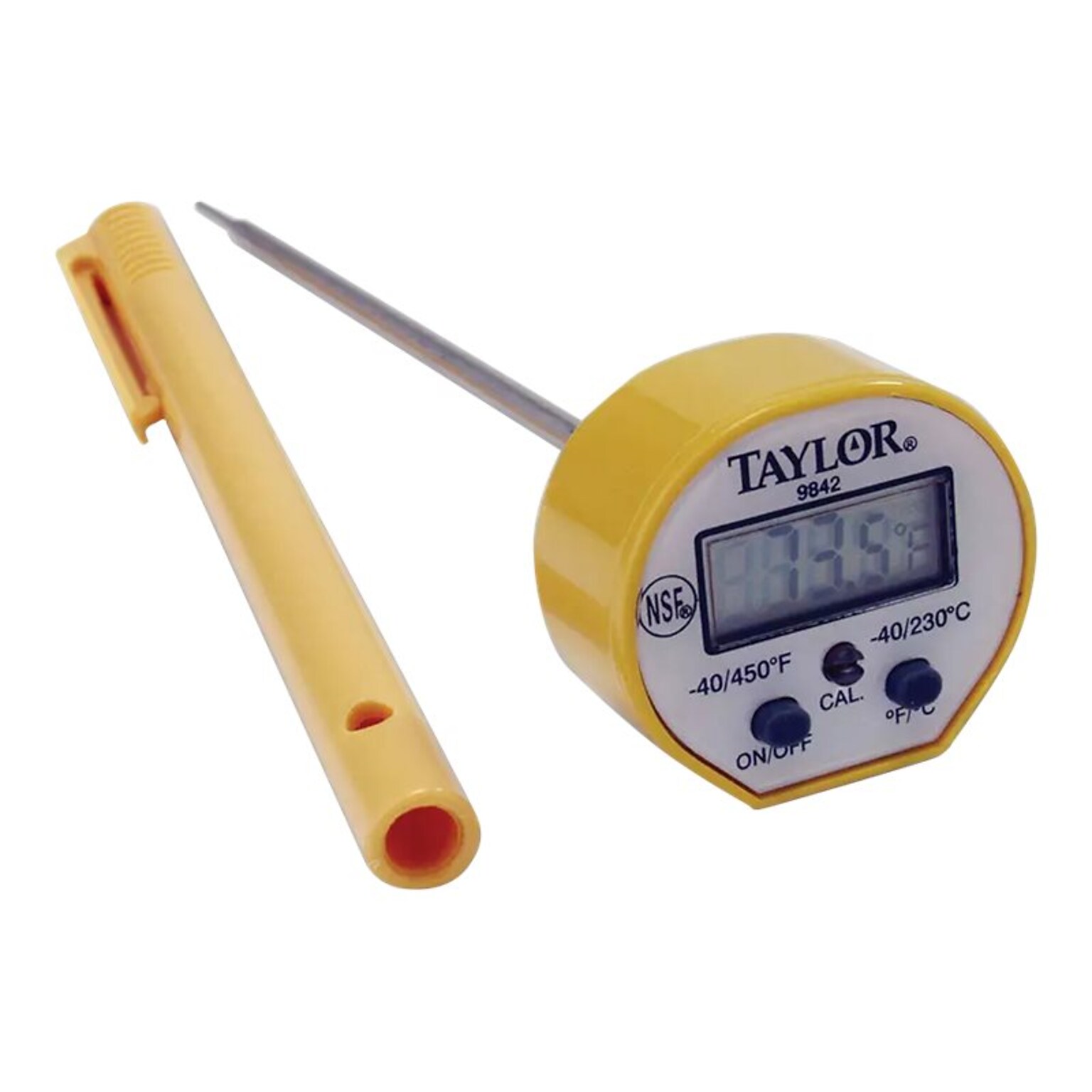 Taylor Instant Read Metal Thermometer, Yellow (9842)