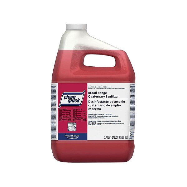 Clean Quick Broad Range Quaternary Sanitizer for P&G Professional & Pro Line, Sweet Scent, 128 Fl.Oz., 3/Carton