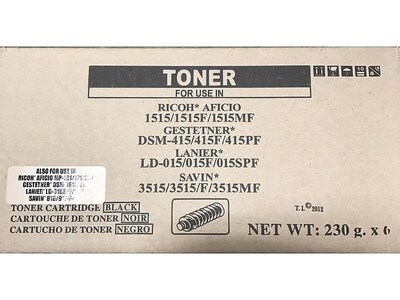 Globe Ricoh Type 2120D/2522/5627 Black Toner, Standard Yield (USGCOMP-841337)