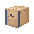 Bankers Box® SmoothMove 24 x 18 x 18 Moving Box, Blue/Kraft, 6/Bundle (0062901)