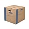 Bankers Box® SmoothMove 18 x 16 x 18 Moving Box, Blue/Kraft, 8/Bundle (0062801)