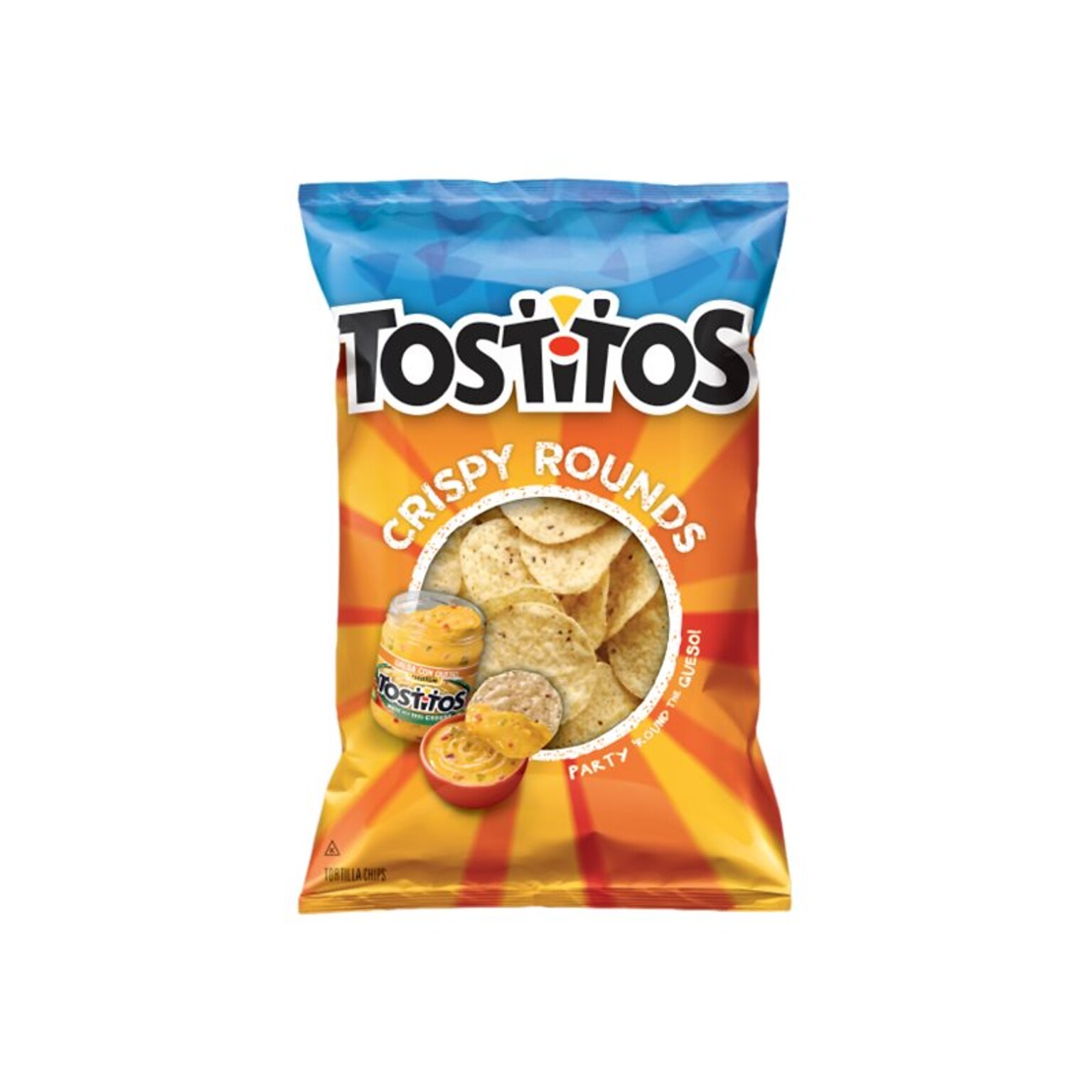 Tostitos Crispy Rounds Corn Chips, 3 oz., 28/Carton (20871)