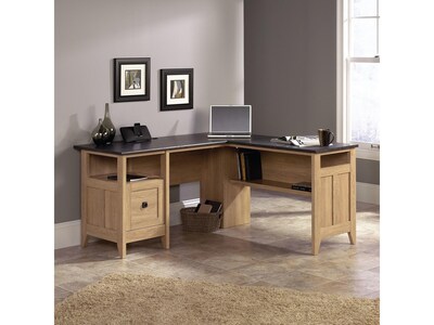 Sauder Select 59W L-Shaped Desk, Dover Oak (412320)