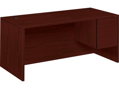 HON 10500 Series 66 Single Pedestal Desk, Mahogany (HON10583RNN)