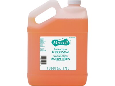 Micrell Antibacterial Hand Soap Refills, Floral, 128 Oz., 1 Gallon (9755-04)