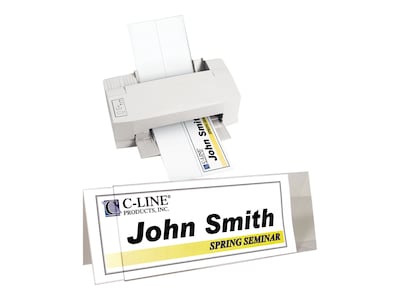 C-Line Sign Holder, 4.25" x 11", Horizontal, Clear Plastic, 25/Box (87507)
