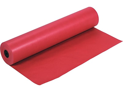 Rainbow Duo-Finish Paper Roll, 36W x 1000L, Scarlet (0063030)