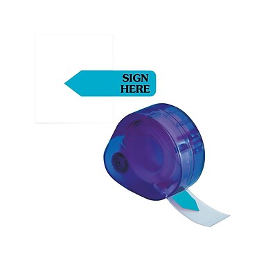 Redi-Tag Sign Here Flags, Blue, 1.88 Wide, 120/Pack (81034)