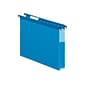 Pendaflex SureHook Reinforced Box Bottom Hanging File Folder, 1/5-Cut Tab, Letter Size, Blue, 25/Box (PFX 59202)