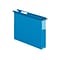 Pendaflex SureHook Reinforced Box Bottom Hanging File Folder, 1/5-Cut Tab, Letter Size, Blue, 25/Box