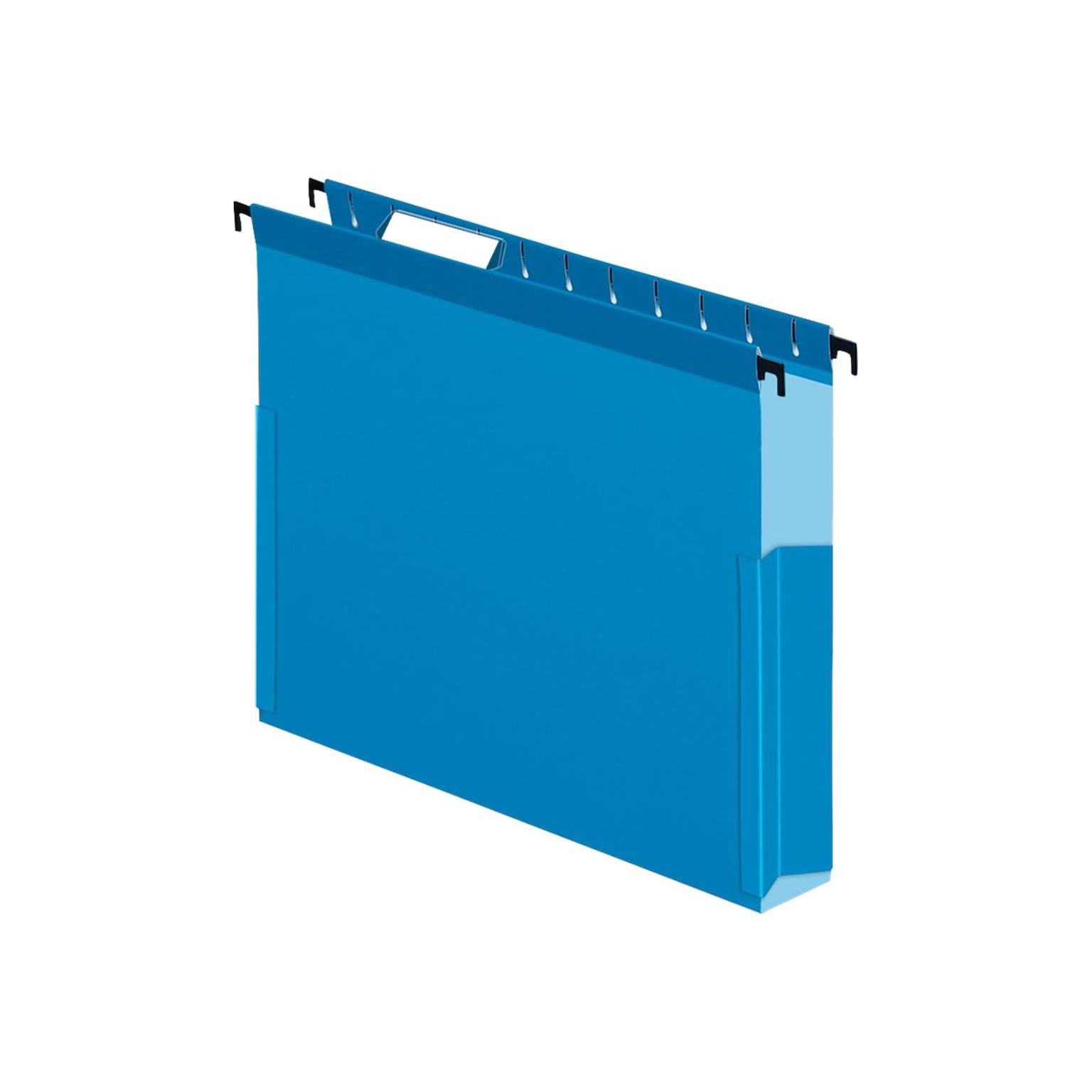 Pendaflex SureHook Reinforced Box Bottom Hanging File Folder, 1/5-Cut Tab, Letter Size, Blue, 25/Box (PFX 59202)