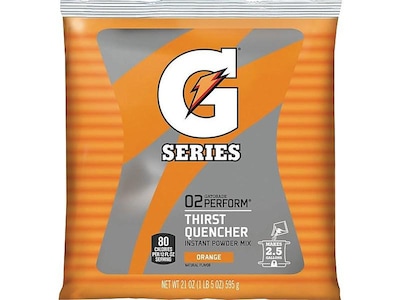 Gatorade Thirst Quencher Orange Powdered Sports Drink Mix, 21 Oz., 32/Carton (308-03970)
