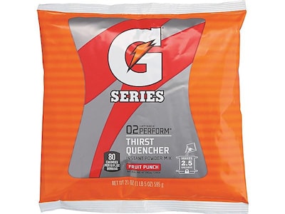 Gatorade Thirst Quencher Fruit Punch Powder Sports Drink, 21 Oz., 32/Carton (33691)