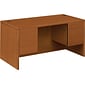 HON 10500 Series 60"W Laminate Pedestal Desk, Cherry (H10573HH)