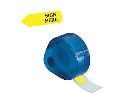 Redi-Tag Sign Here Flags, Yellow, 1.88" Wide, 120/Pack (81014)