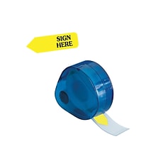 Redi-Tag Sign Here Flags, Yellow, 1.88 Wide, 120/Pack (81014)