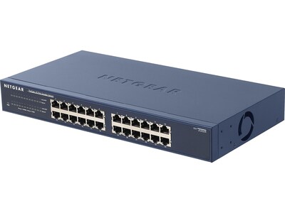 Netgear ProSAFE 24-Port Gigabit Ethernet Unmanaged Switch, 10/100/1000 Mbps, Blue (JGS524NA)