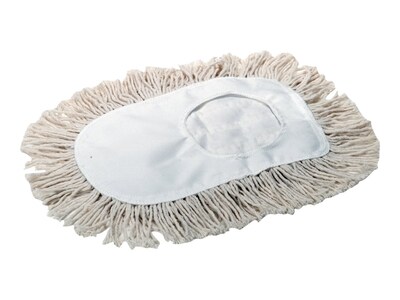 ODell Triangle Cotton Dust Mop Head, White (TRIR)