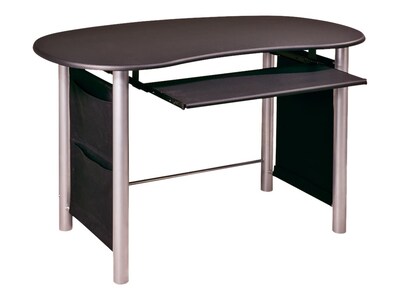 OSP Designs Multi-Media Saturn 48"W Metal Workstation Desk, Black (MM01BK)
