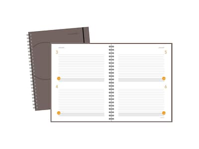 AT-A-GLANCE Plan. Write. Remember. 8.38 x 11 Daily Planner, Gray (80620430)