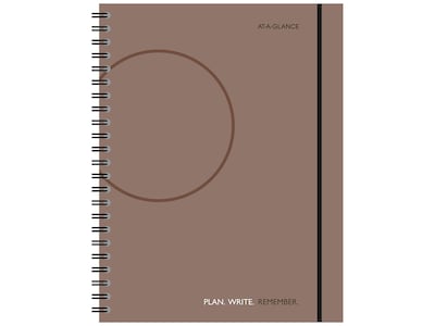 AT-A-GLANCE Plan. Write. Remember. 8.38 x 11 Daily Planner, Gray (80620430)